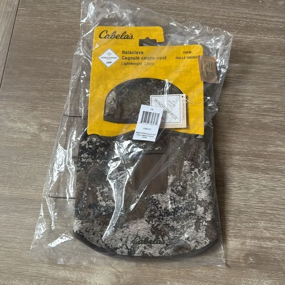 Cabela's Lightweight GORE-TEX INFINIUM WINDSTOPPER Balaclava NWT‎ in packaging
